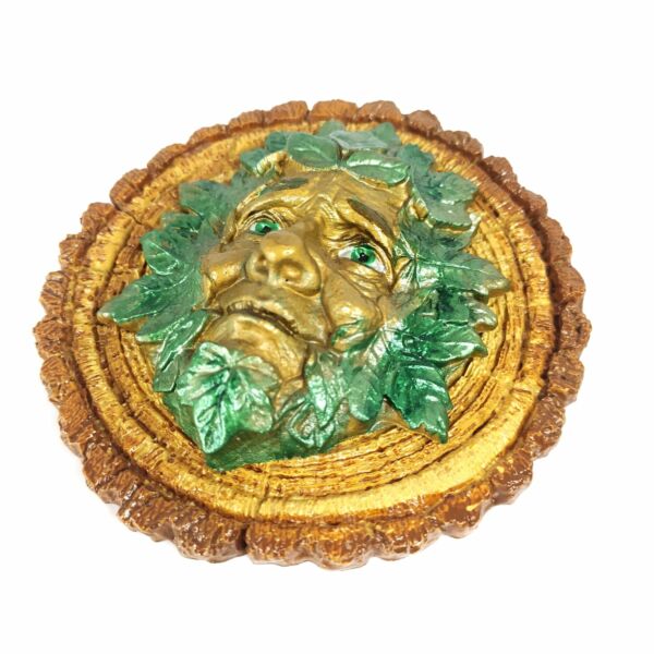 MINI MANDALA EM RESINA BUSTO HOMEM ELEMENTAL DA NATUREZA 12CM - Imagem 2