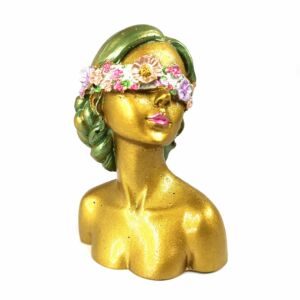 IMAGEM EM RESINA BUSTO MÃE DA NATUREZA 9CM
