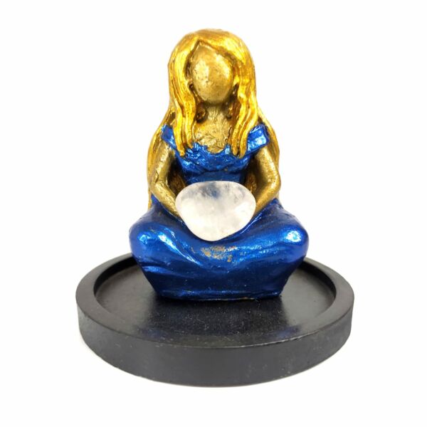 MAGA LOIRA ROUPA AZUL COM CRISTAL 8CM