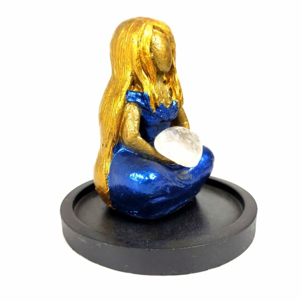 MAGA LOIRA ROUPA AZUL COM CRISTAL 8CM - Imagem 2