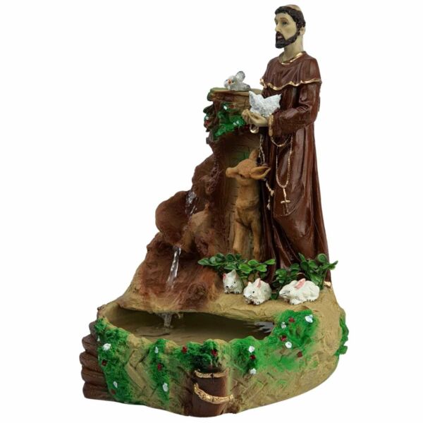 FONTE EM RESINA SÃO FRANCISCO DE ASSIS 37CM - Image 6