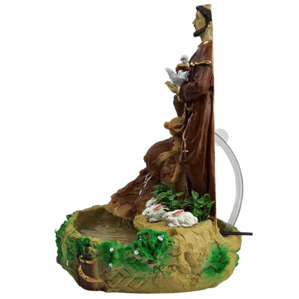 FONTE EM RESINA SÃO FRANCISCO DE ASSIS 37CM - Image 5