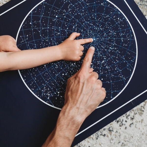 QUADRO MAPA ESTRELAR ECLIPSE LUNAR TAMANHO A3 - CASA FÉ - Image 3