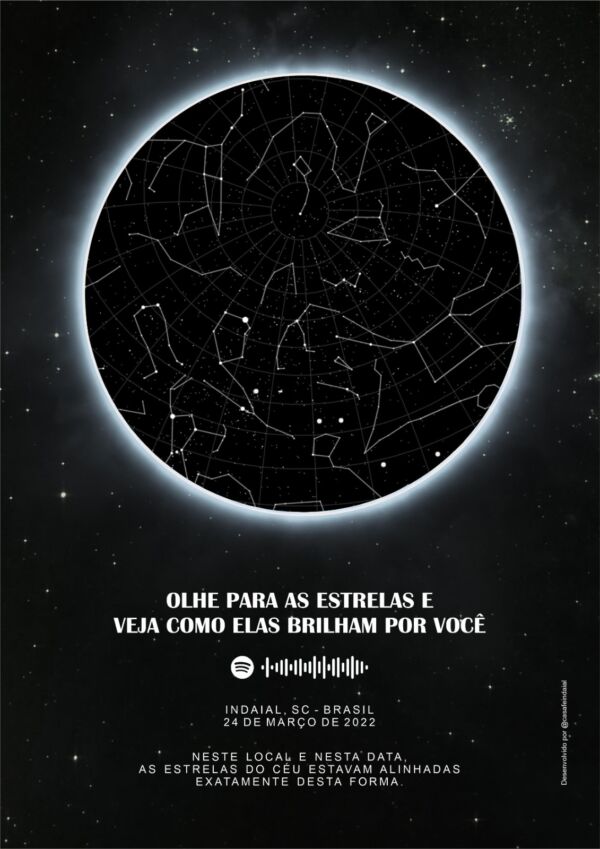 MAPA ESTRELAR ECLIPSE LUNAR ARQUIVO DIGITAL - CASA FÉ - Image 4