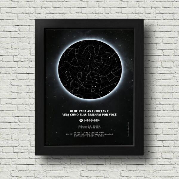 MAPA ESTRELAR ECLIPSE LUNAR ARQUIVO DIGITAL - CASA FÉ - Image 2