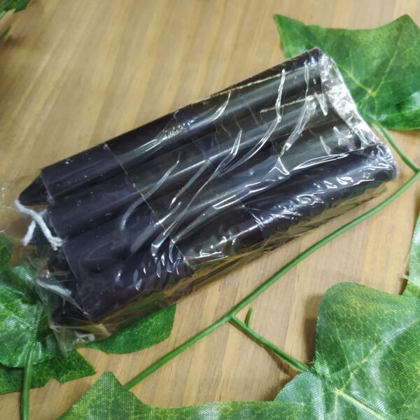 KIT 3 MAÇOS VELAS PALITO N1 PRETA 120G - CASA FÉ - Image 2