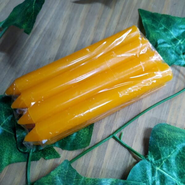 KIT 3 MAÇOS VELAS PALITO N1 LARANJA 120G - CASA FÉ - Imagem 2
