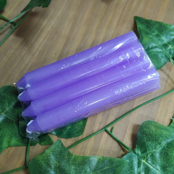 KIT 3 MAÇOS VELAS PALITO N1 LILÁS 120G - CASA FÉ - Imagem 2