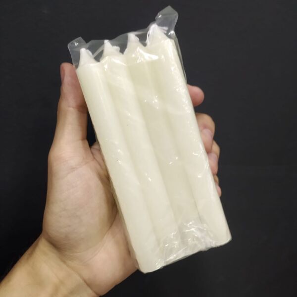 KIT 3 MAÇOS VELAS PALITO N1 BRANCA 120G - CASA FÉ - Image 2