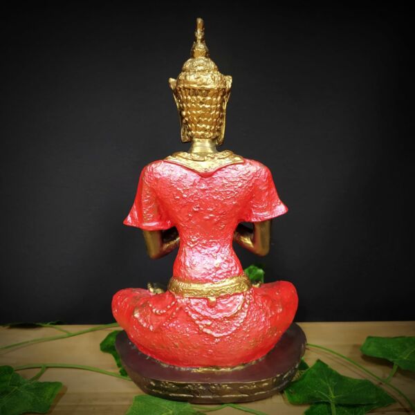 BUDA HINDU MEDITANDO ROSA 26CM - Image 2