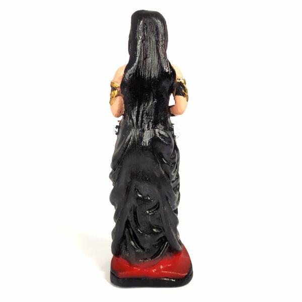 IMAGEM EM GESSO POMBO GIRA MARIA PADILHA DAS ALMAS ROUPA PRETA 20CM - Image 3