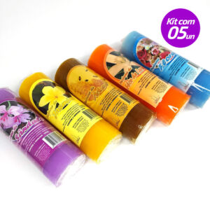 KIT 5 VELAS PERFUMADAS AROMATIZADAS 7 DIAS 100% PARAFINA 260G - SANTA TEREZINHA