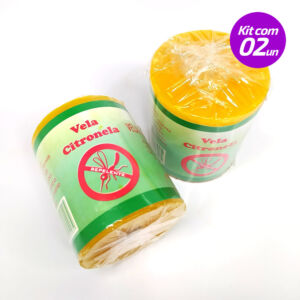 KIT 2 VELAS AROMÁTICAS E REPELENTES DE CITRONELA 140G - SANTA TEREZINHA