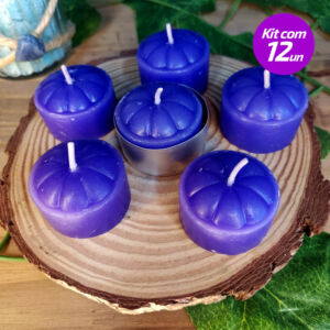 KIT 12 VELAS RECHOUD ROXA - SANTA TEREZINHA
