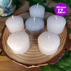 KIT 12 VELAS RECHOUD BRANCA - SANTA TERESINHA
