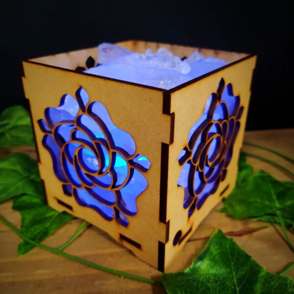 LUMINÁRIA DECORATIVA EM MDF COM QUARTZO CRISTAL - AUTOVOLT - Imagem 2