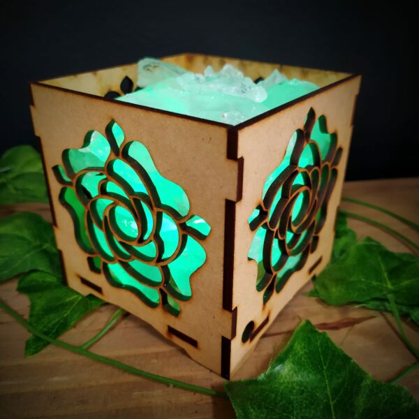 LUMINÁRIA DECORATIVA EM MDF COM QUARTZO CRISTAL - AUTOVOLT - Imagem 5