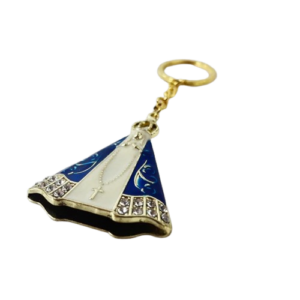 CHAVEIRO LUXO NOSSA SENHORA APARECIDA DOURADO RESINADO COM STRASS