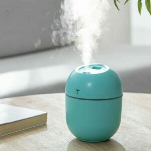 UMIDIFICADOR DE AMBIENTES COM LED COLORFUL EGG 200ML TURQUESA
