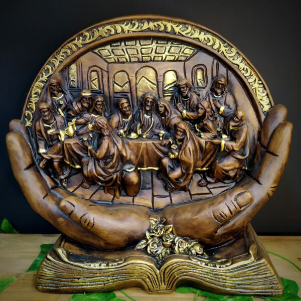 SANTA CEIA DE MESA NAS MÃOS DO SENHOR 35CM