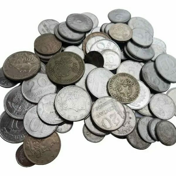 KIT COM 7 MOEDAS ANTIGAS SORTIDAS
