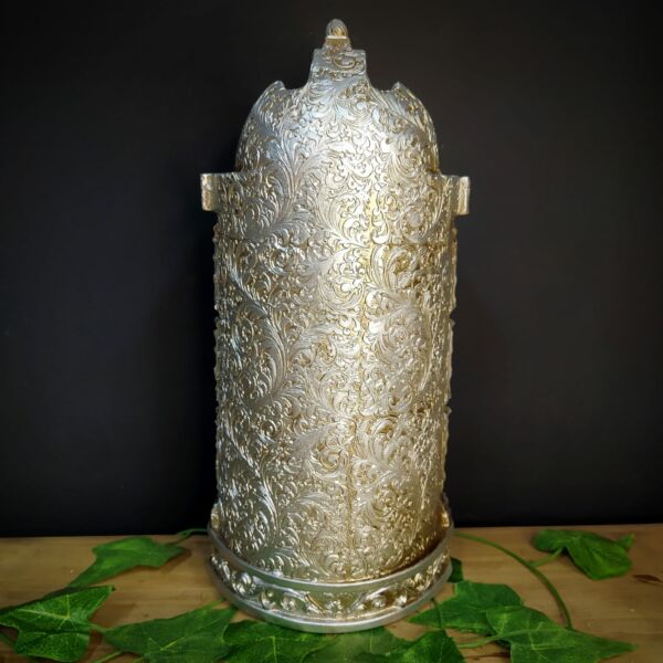 CAPELINHA EM GESSO PRATA 32CM - Image 2