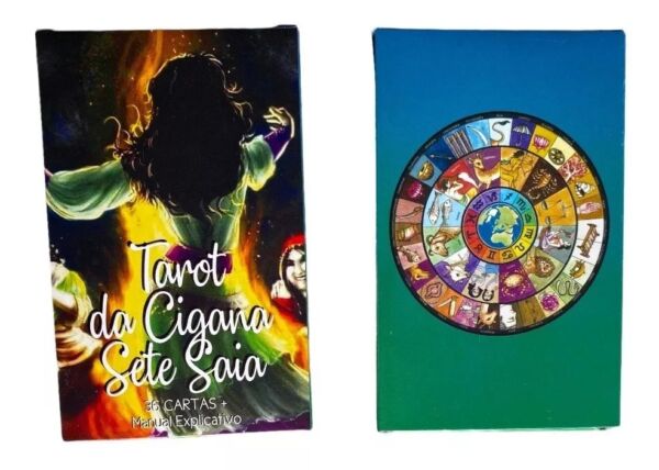 TAROT DA CIGANA SETE SAIA 36 CARTAS E MANUAL EXPLICATIVO - Imagem 4