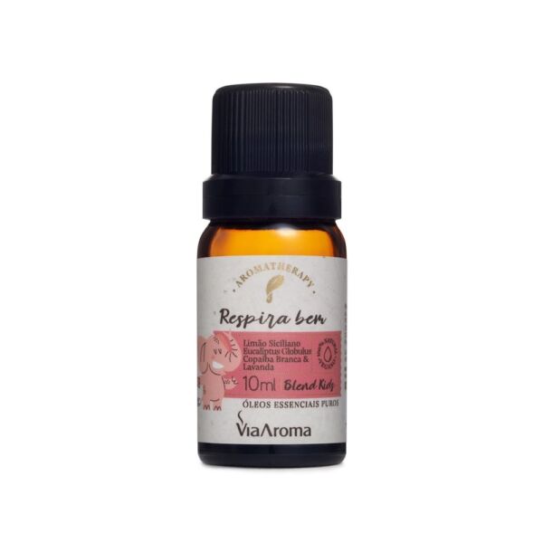 BLEND DE ÓLEOS ESSENCIAIS KIDS RESPIRA BEM 10 ML - VIA AROMA