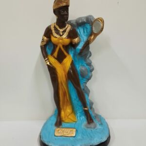 IMAGEM EM GESSO ORIXÁ OXUM  25CM