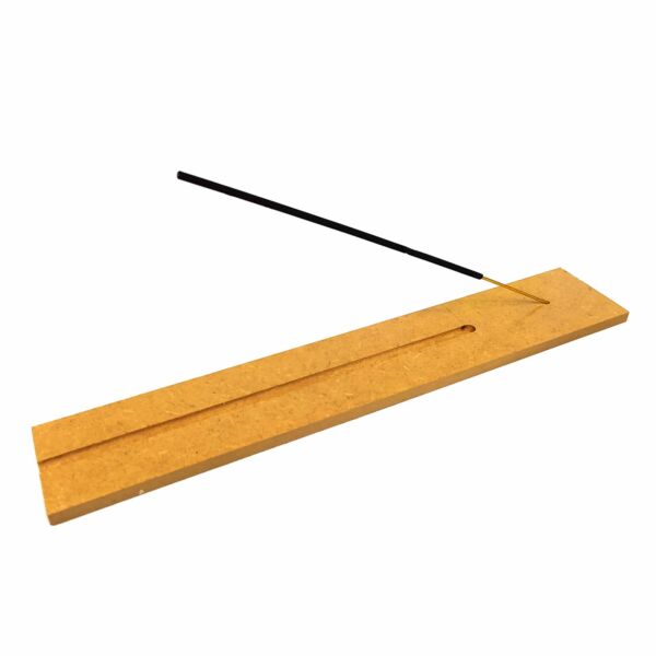 PORTA INCENSO DE MADEIRA QUADRADO 28CM