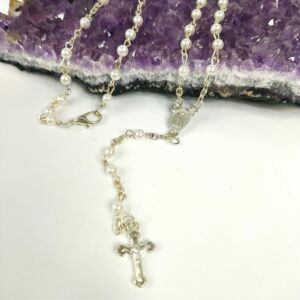 TERÇO PEROLINHA BRANCO