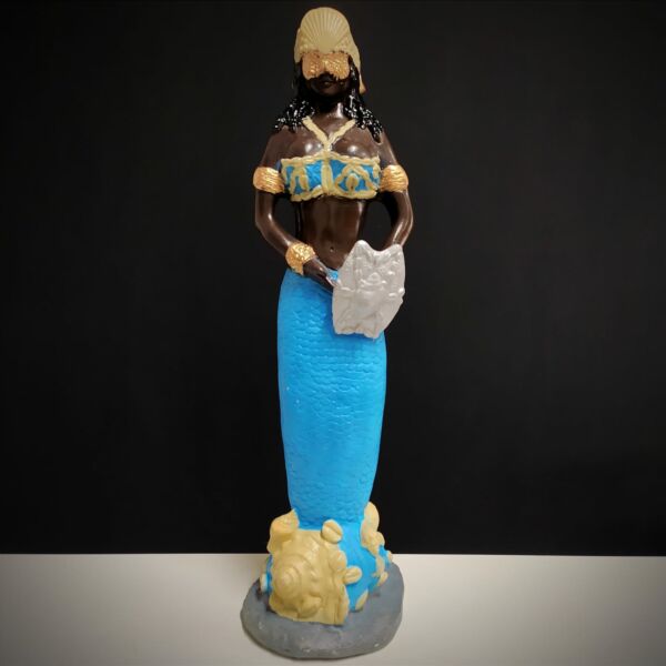 IMAGEM EM GESSO ORIXÁ IEMANJÁ 62CM