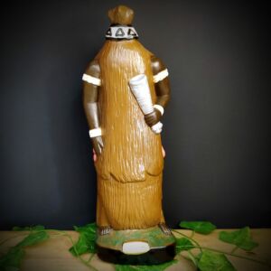 IMAGEM EM GESSO ORIXÁ OBALUAÊ 38CM