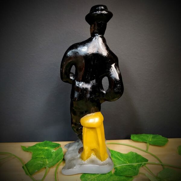 IMAGEM EM GESSO MALANDRO COM ROUPA PRETA 24CM - Image 3