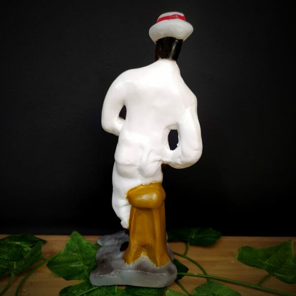 IMAGEM EM GESSO MALANDRO COM ROUPA BRANCA 24CM - Image 3