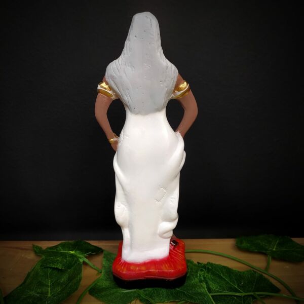 IMAGEM EM GESSO POMBO GIRA MARIA MULAMBO ROUPA BRANCA 21CM - Imagem 3