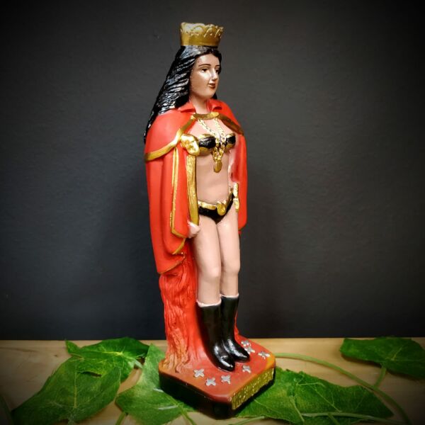 IMAGEM EM GESSO POMBO GIRA RAINHA DAS ENCRUZILHADAS 22CM - Imagem 2