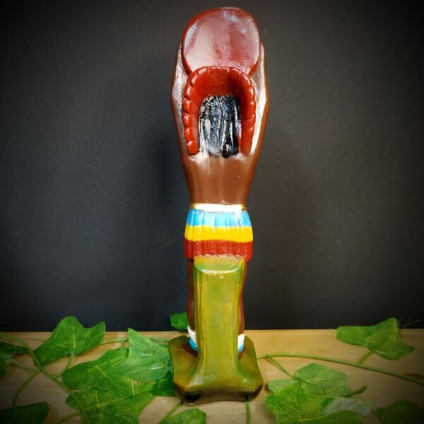 IMAGEM EM GESSO CABOCLO GIRASSOL 27CM - Imagem 3