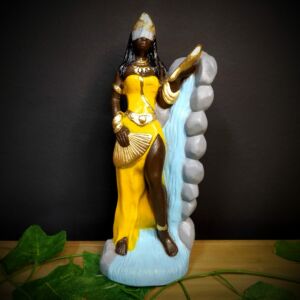 IMAGEM EM GESSO ORIXÁ OXUM 22CM