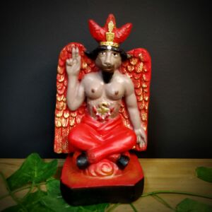 IMAGEM EM GESSO EXU BELZEBU 20CM