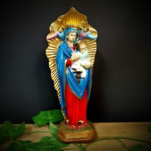 IMAGEM EM GESSO NOSSA SENHORA DO PERPÉTUO SOCORRO 24CM