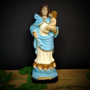 IMAGEM EM GESSO NOSSA SENHORA DOS AFLITOS 21CM
