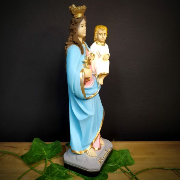 IMAGEM EM GESSO NOSSA SENHORA DA GUIA 23CM - Image 2