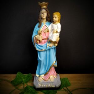 IMAGEM EM GESSO NOSSA SENHORA DA GUIA 23CM