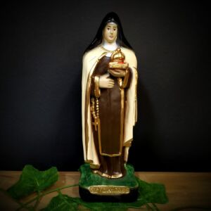 IMAGEM EM GESSO SANTA EDWIRGES 23CM