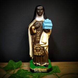 IMAGEM EM GESSO SANTA EFIGÊNIA 22CM