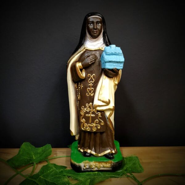 IMAGEM EM GESSO SANTA EFIGÊNIA 22CM