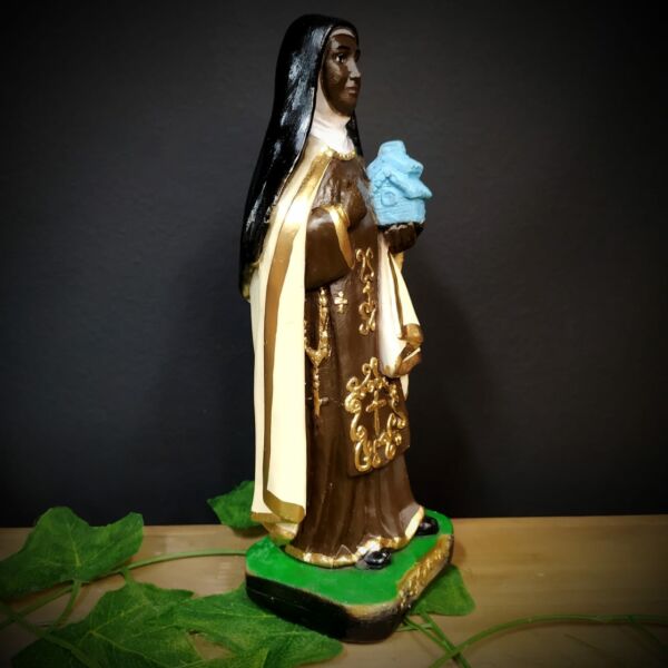 IMAGEM EM GESSO SANTA EFIGÊNIA 22CM - Imagem 2