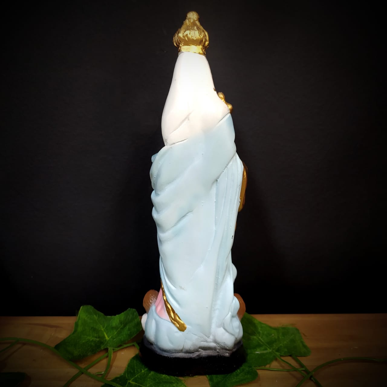 IMAGEM EM GESSO NOSSA SENHORA DAS VITÓRIAS 25CM - Imagem 3