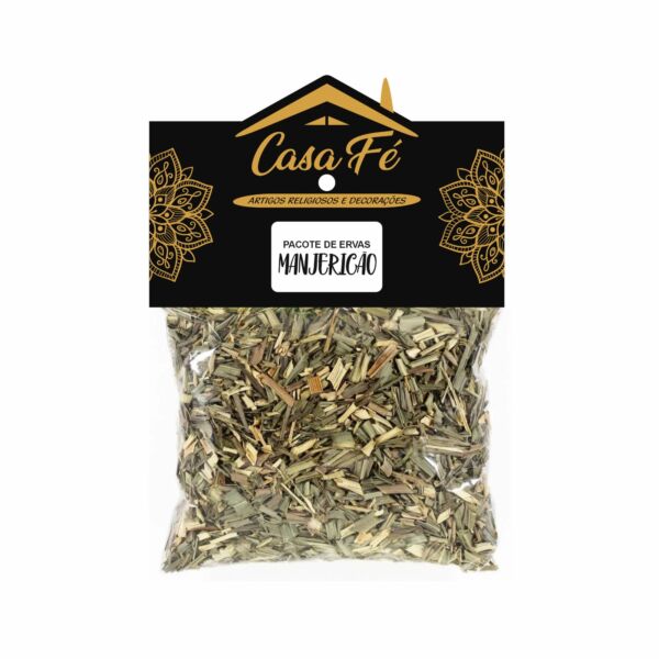 PACOTE DE ERVAS MANJERICÃO 20G - CASA FÉ